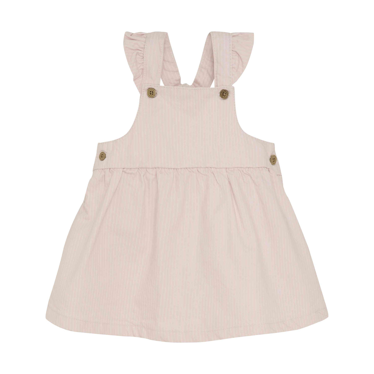 Rosa Overall-Kleid mit Rüschen - nila kids