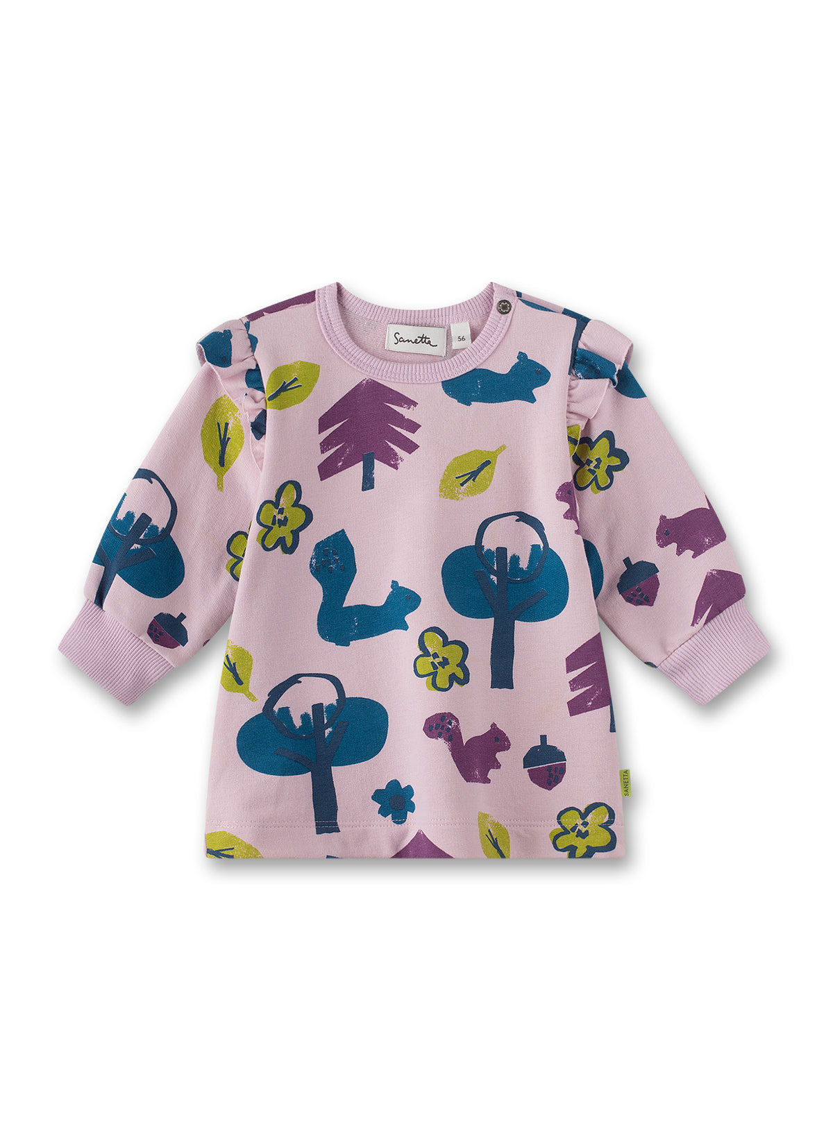 Baby Sweat Kleid Eichhörnchen GOTS - nila kids