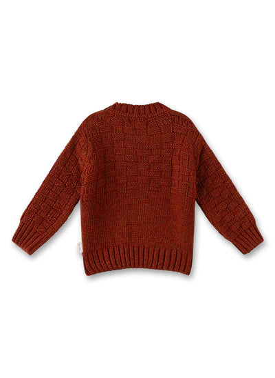Pullover Strickmuster Wolle / Bambus - nila kids