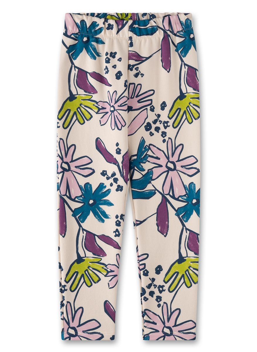 Hosen lang Blumenmuster GOTS - nila kids