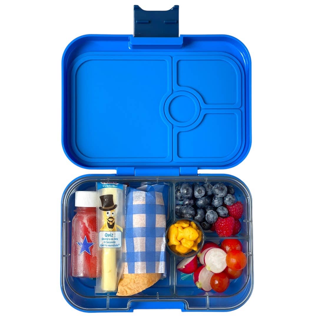 Auslaufsichere Bento Box, Surf Blue Shark Tray - nila kids