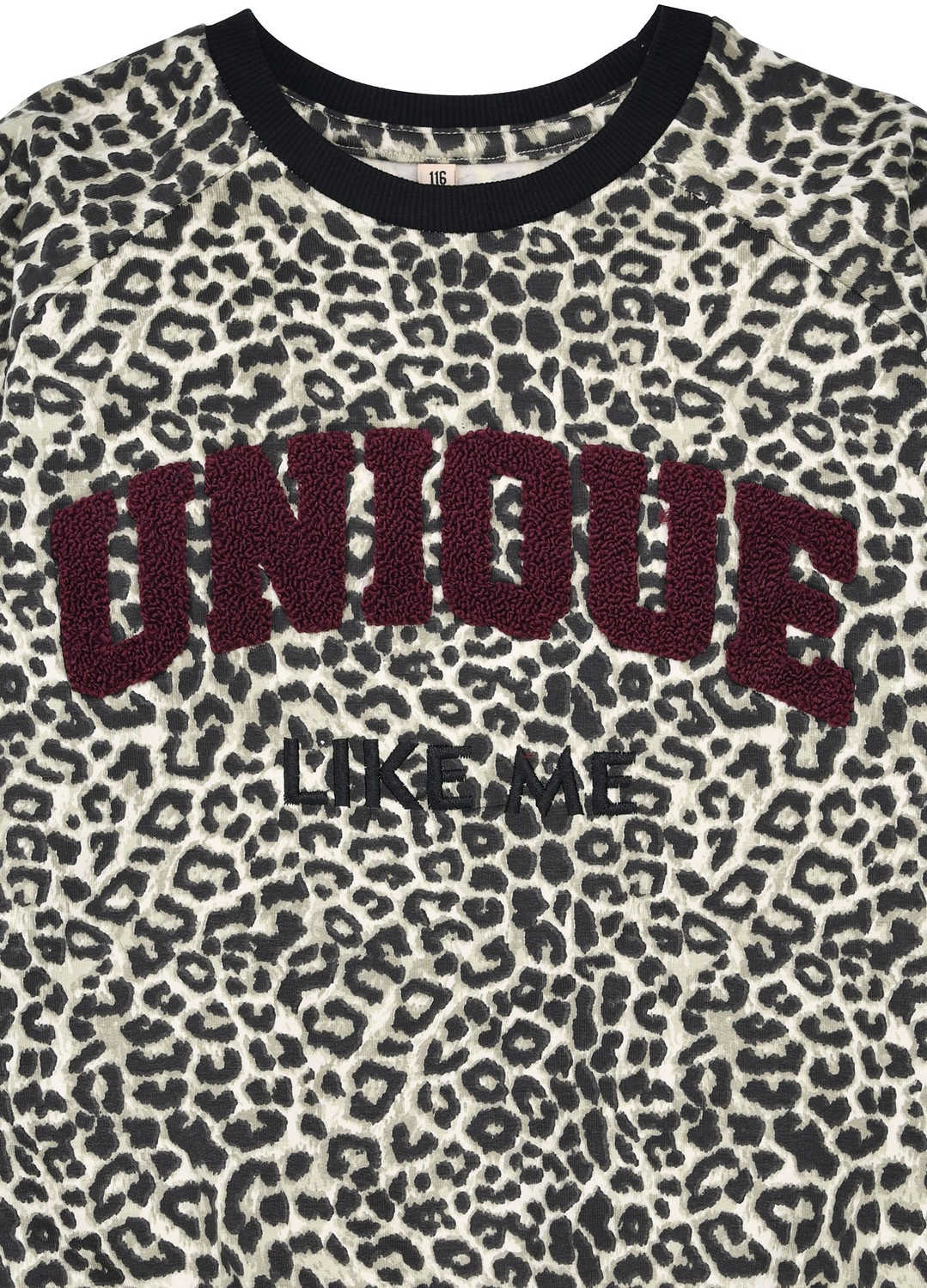 Sweatshirt 'Unique' mit Leo-Print - nila kids