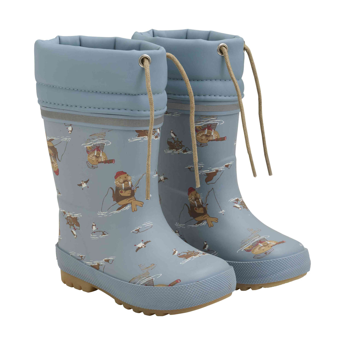 Thermogummistiefel mit Wollfutter blau - nila kids