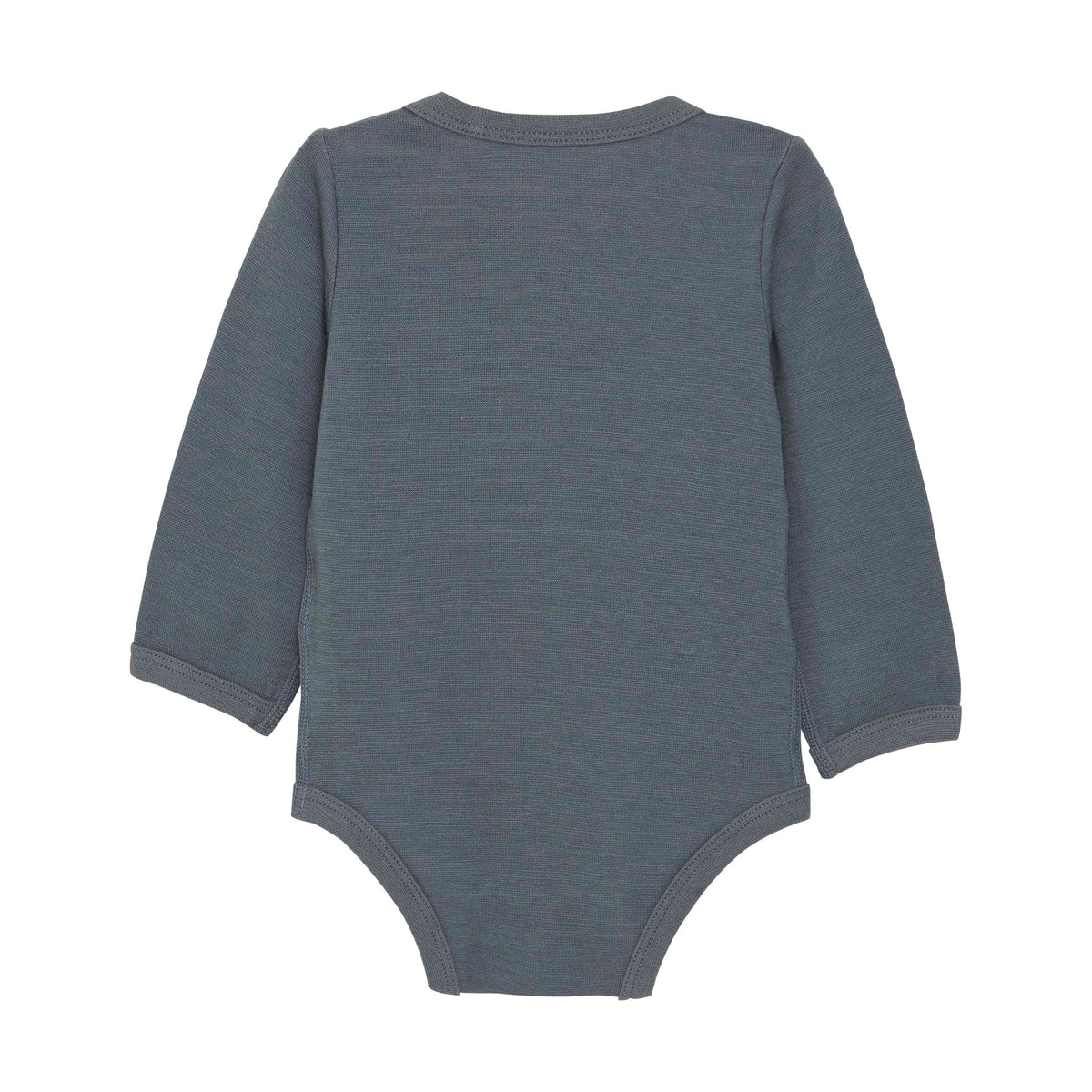 Wolle/Bambus Body blau - nila kids