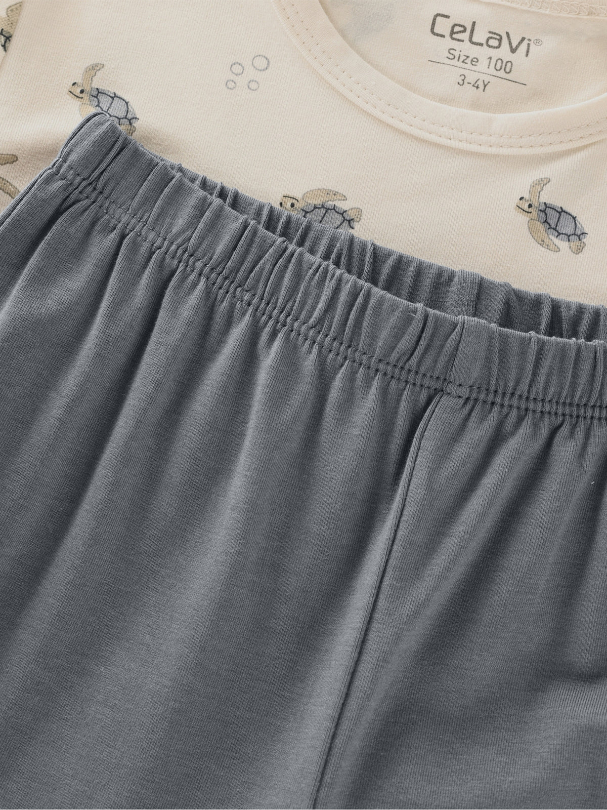 Summer Pyjamas Set Schildkröten langarm aus Bambus - nila kids