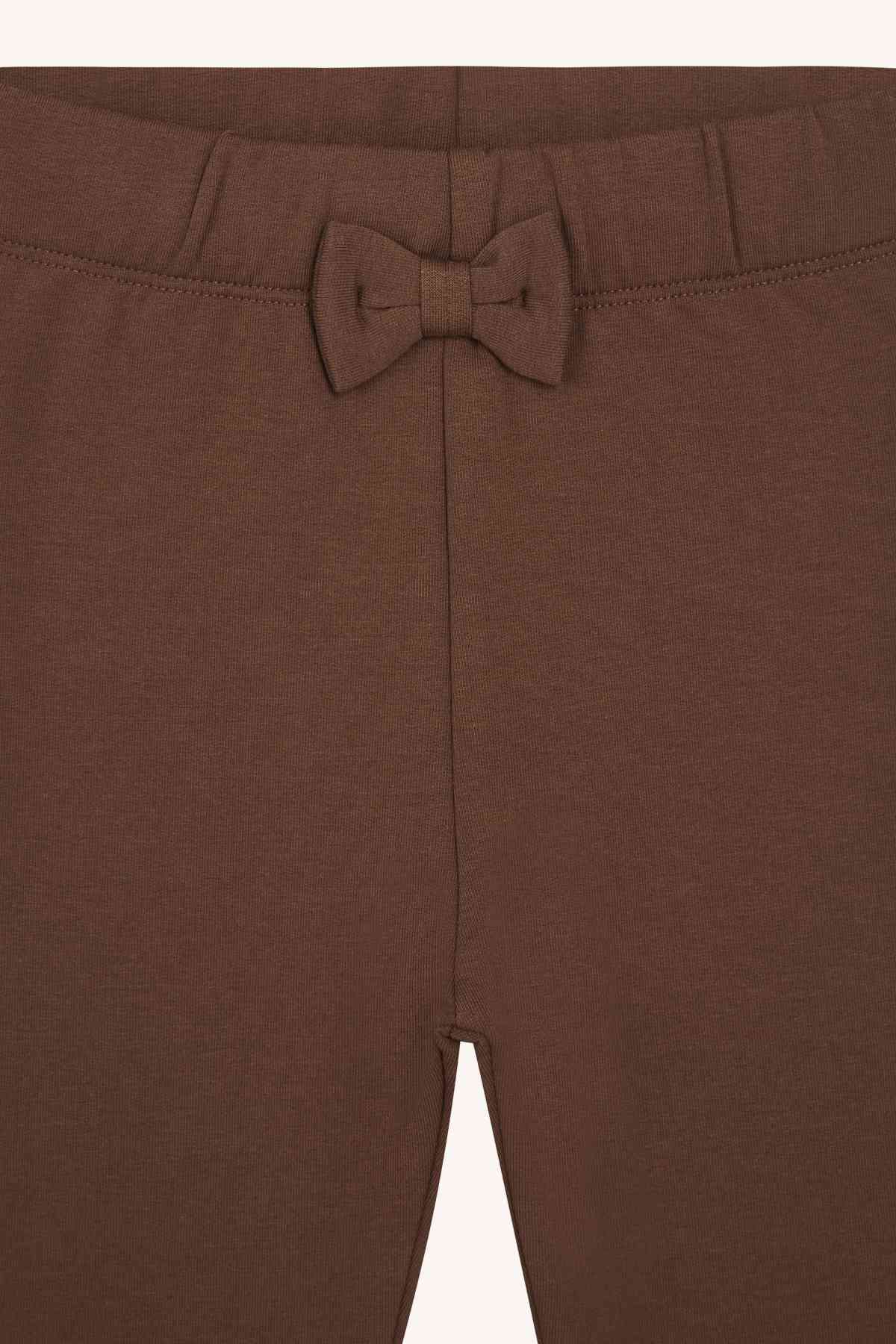Lisa - Leggings Schleife braun - nila kids