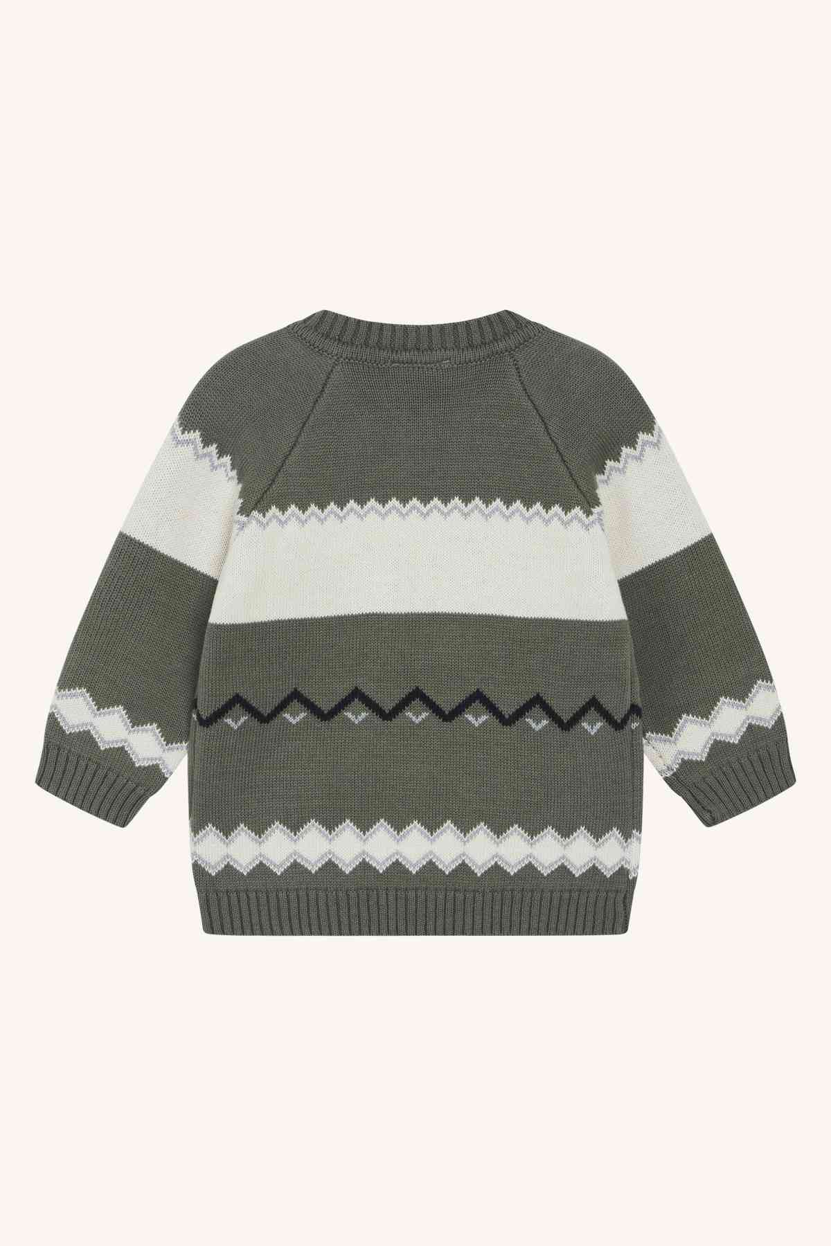 Palle - Pullover gestrickt Auto - nila kids