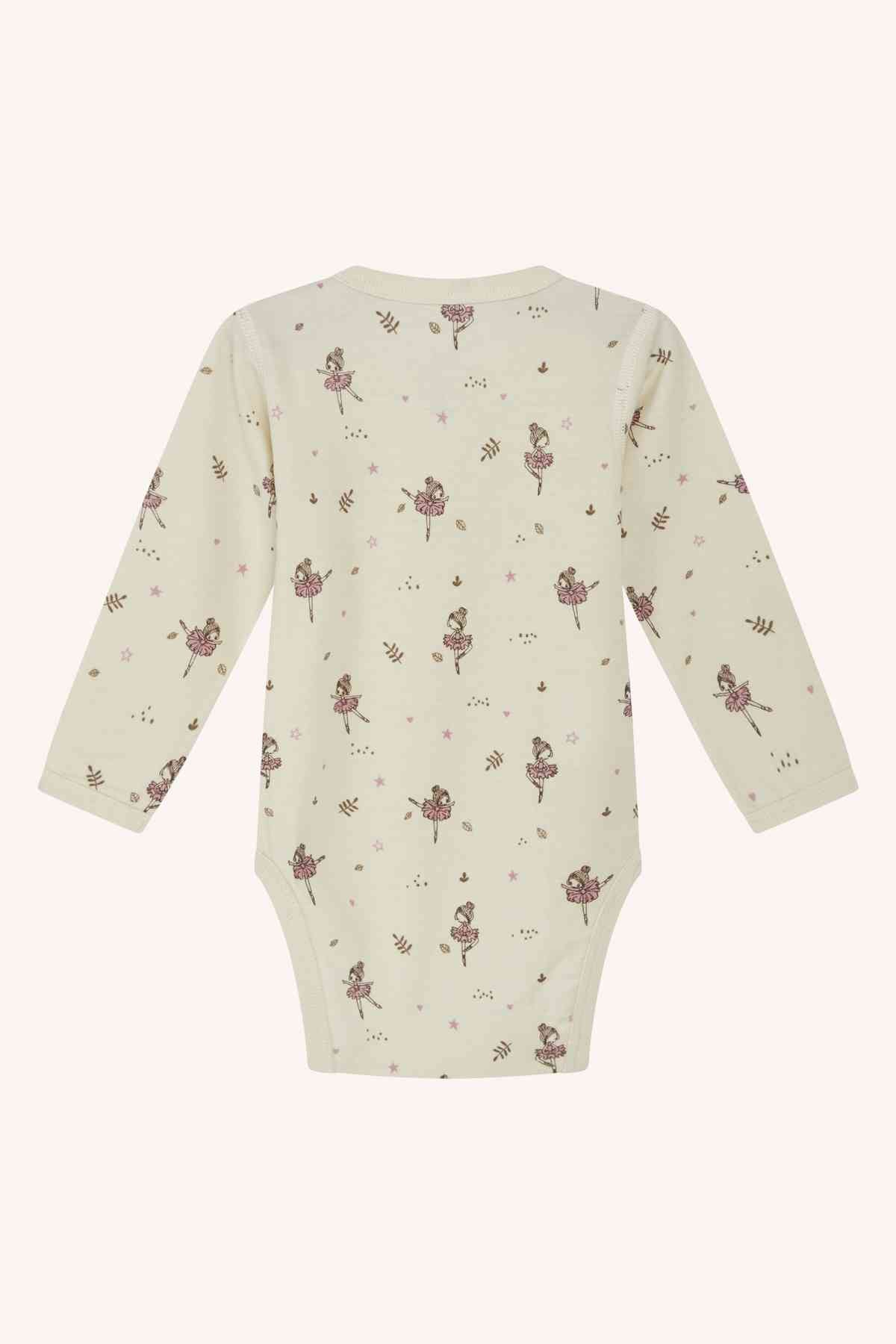Baloo - Body langarm Wolle/Bambusviskose - nila kids