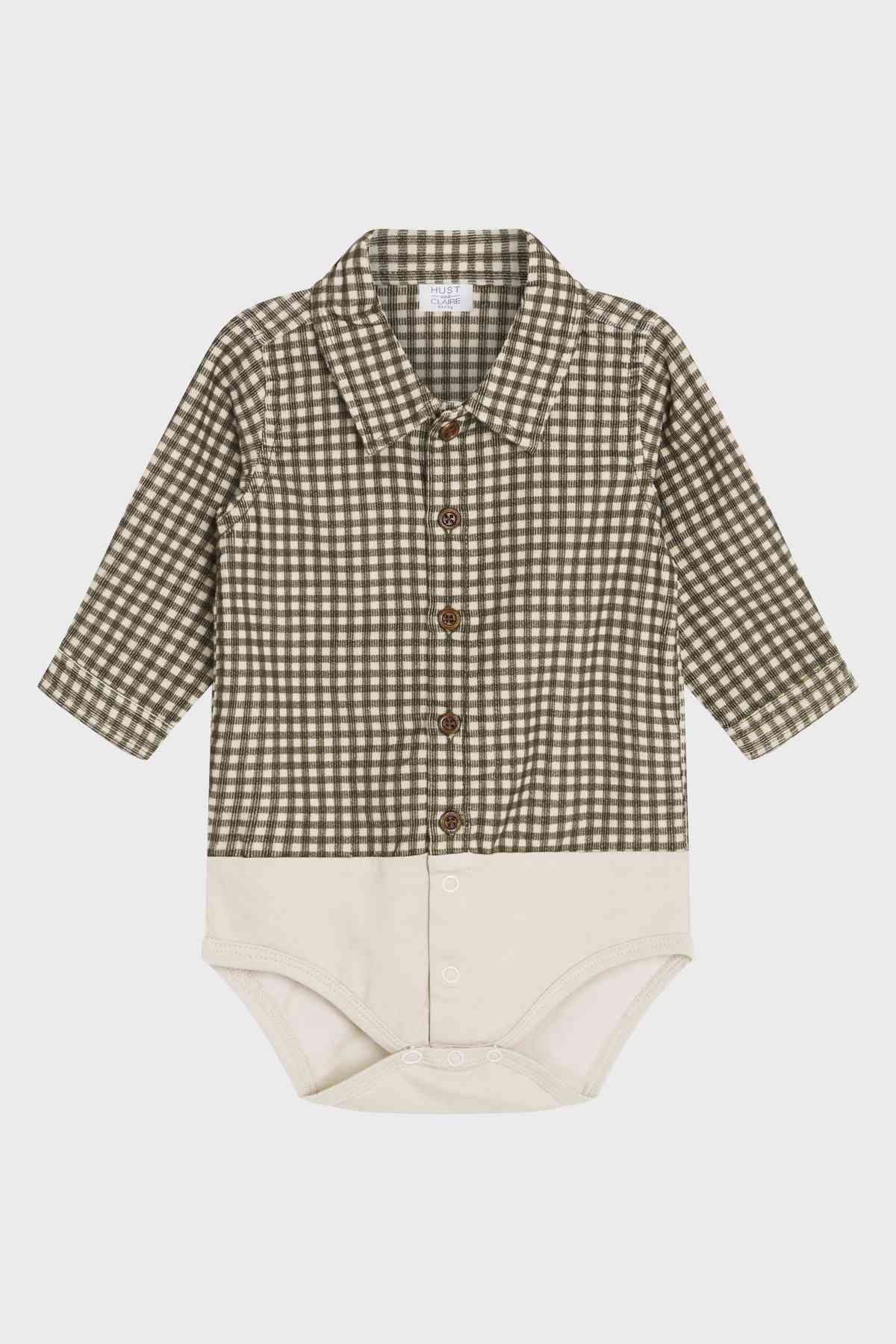 HCBertil - Hemd Body karriert - nila kids