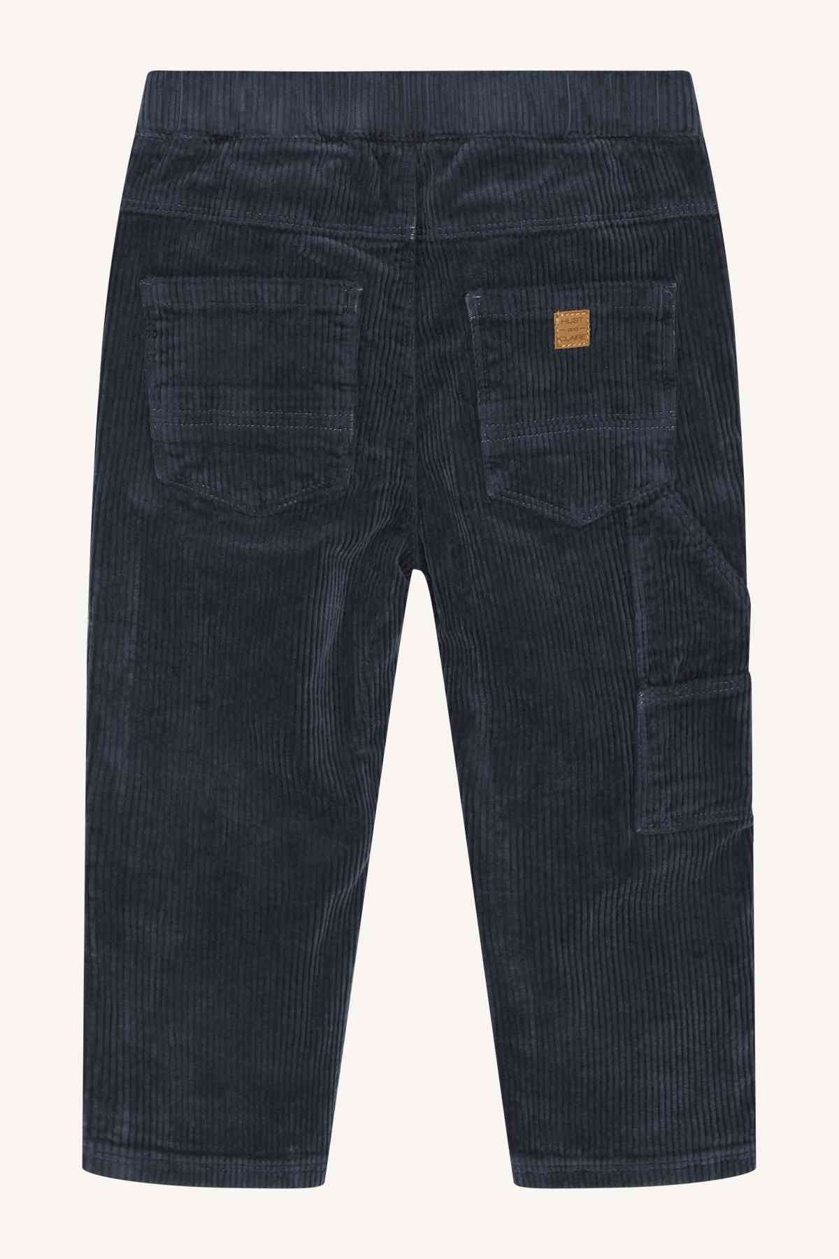 Treovor - Hosen Samt blau - nila kids
