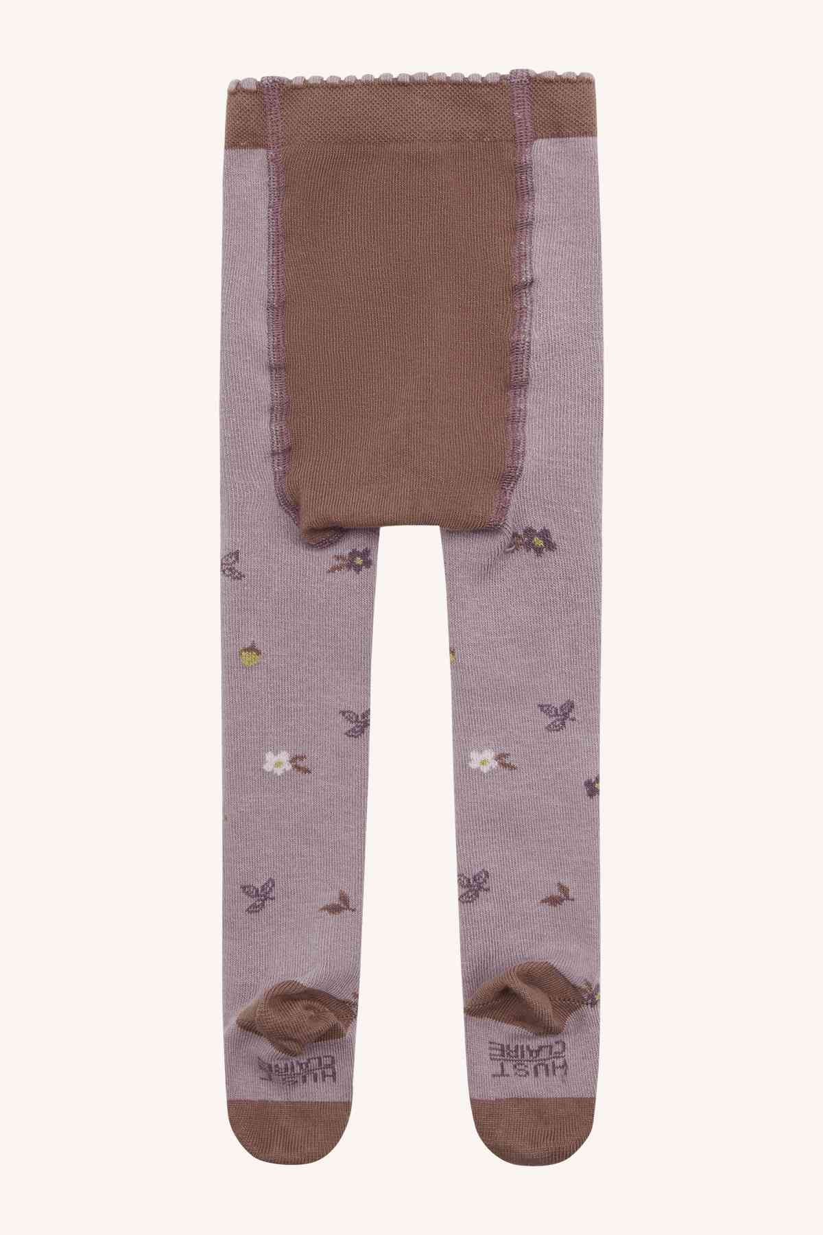HCFrankie - Strumpfhosen Blumen lila - nila kids
