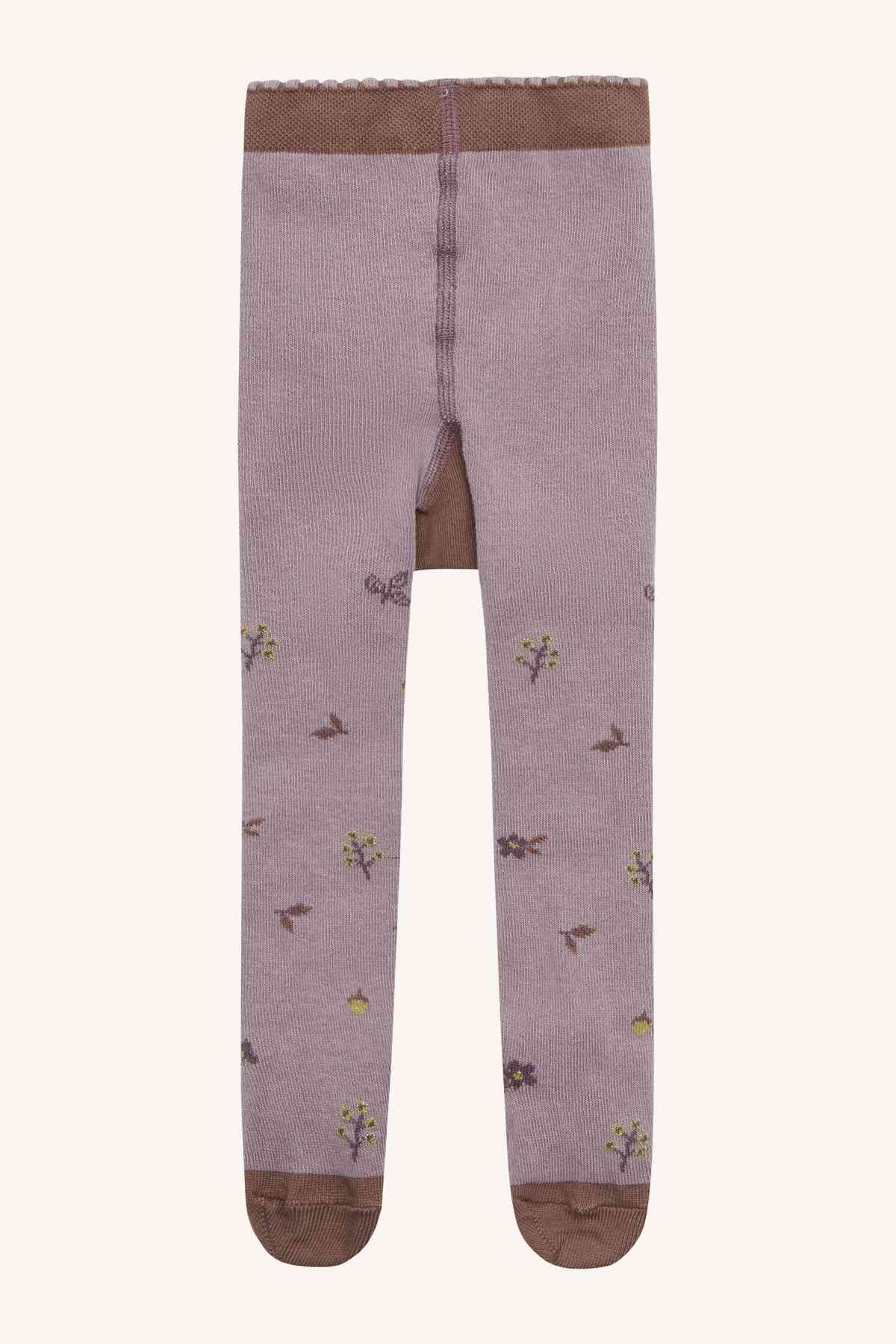 HCFrankie - Strumpfhosen Blumen lila - nila kids