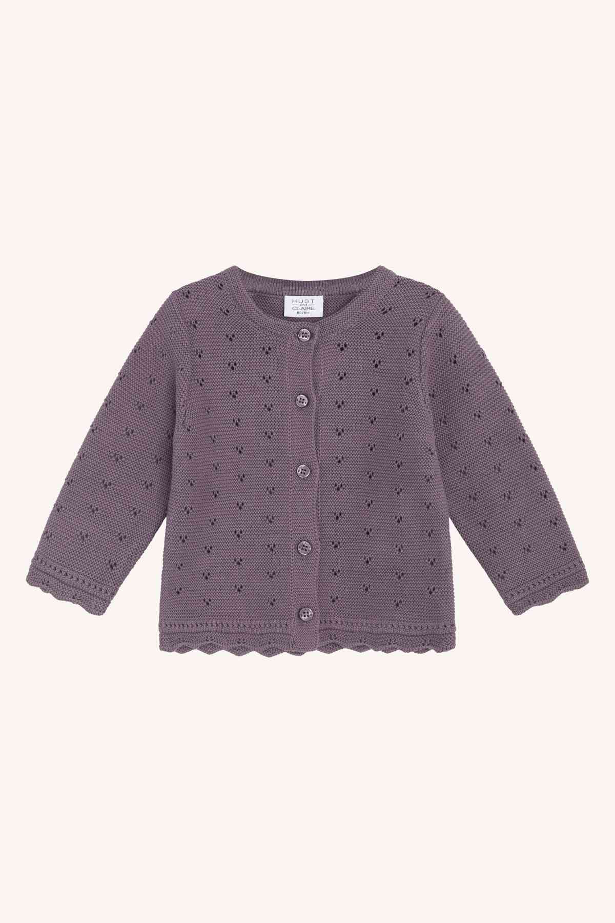 HCCaren - Cardigan Strick mit Lochmuster - nila kids