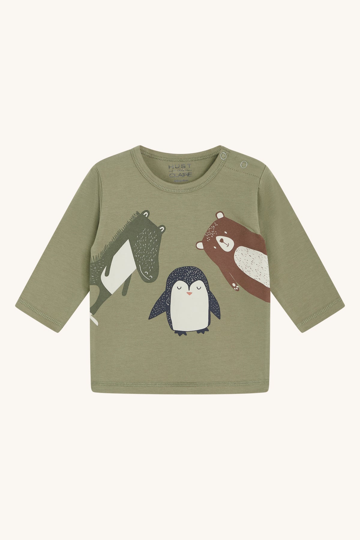 HCAugust - Langarmshirt Pinguin, Bär und Krokodil - nila kids