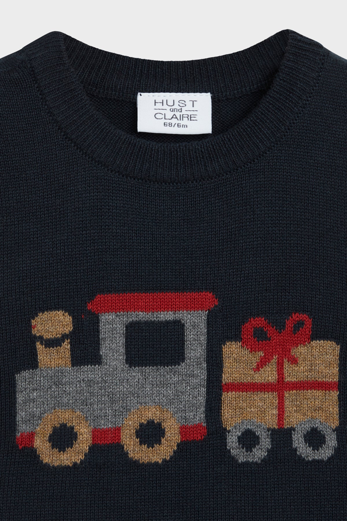HCPerry - Weste gestrickt Weihnachtszug - nila kids