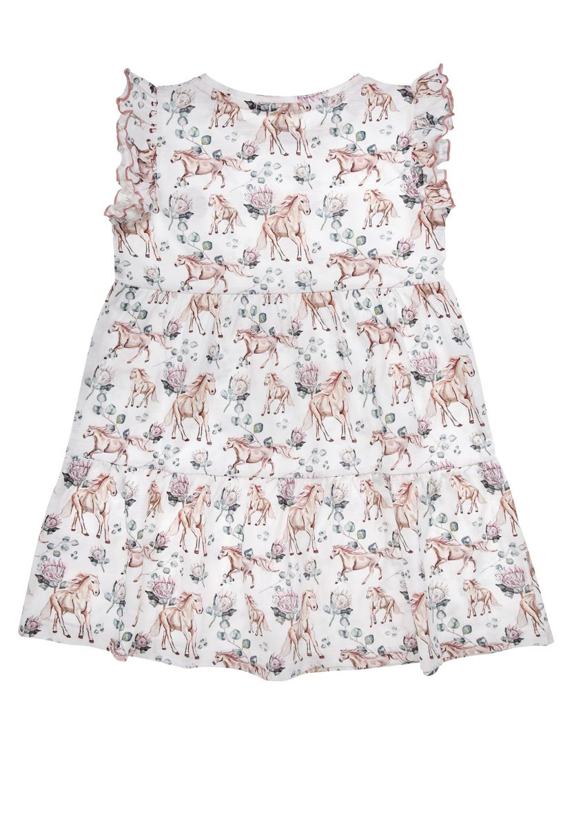 Kleid mit Flügelärmeln Pferdeallover - nila kids