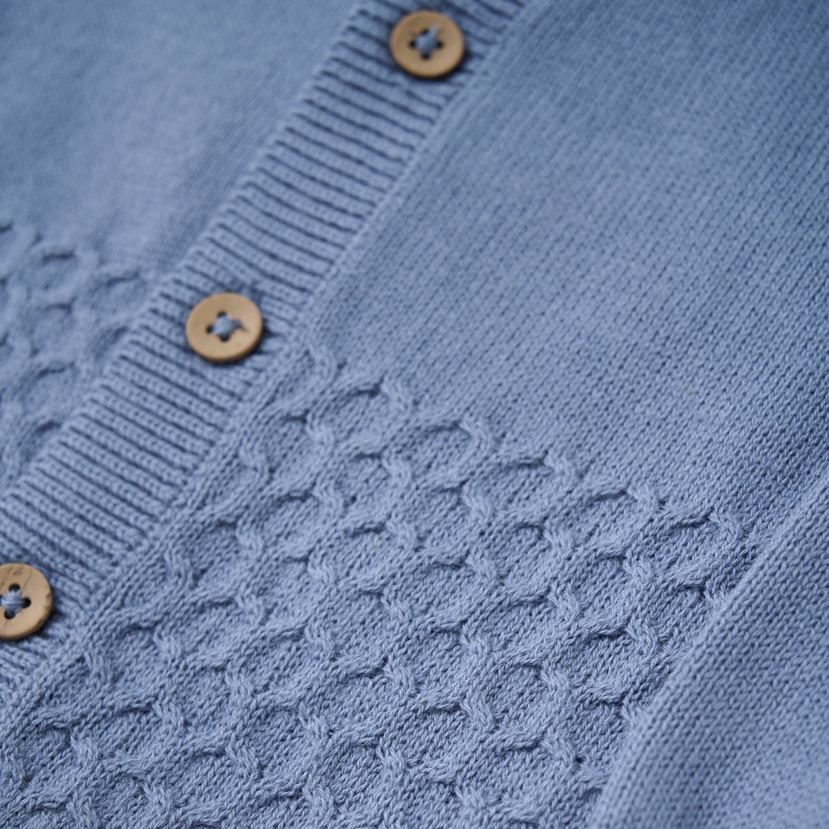 Cardigan gestrickt blau