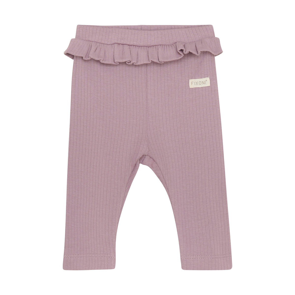 Baby-Leggings mit Rüsche – lila