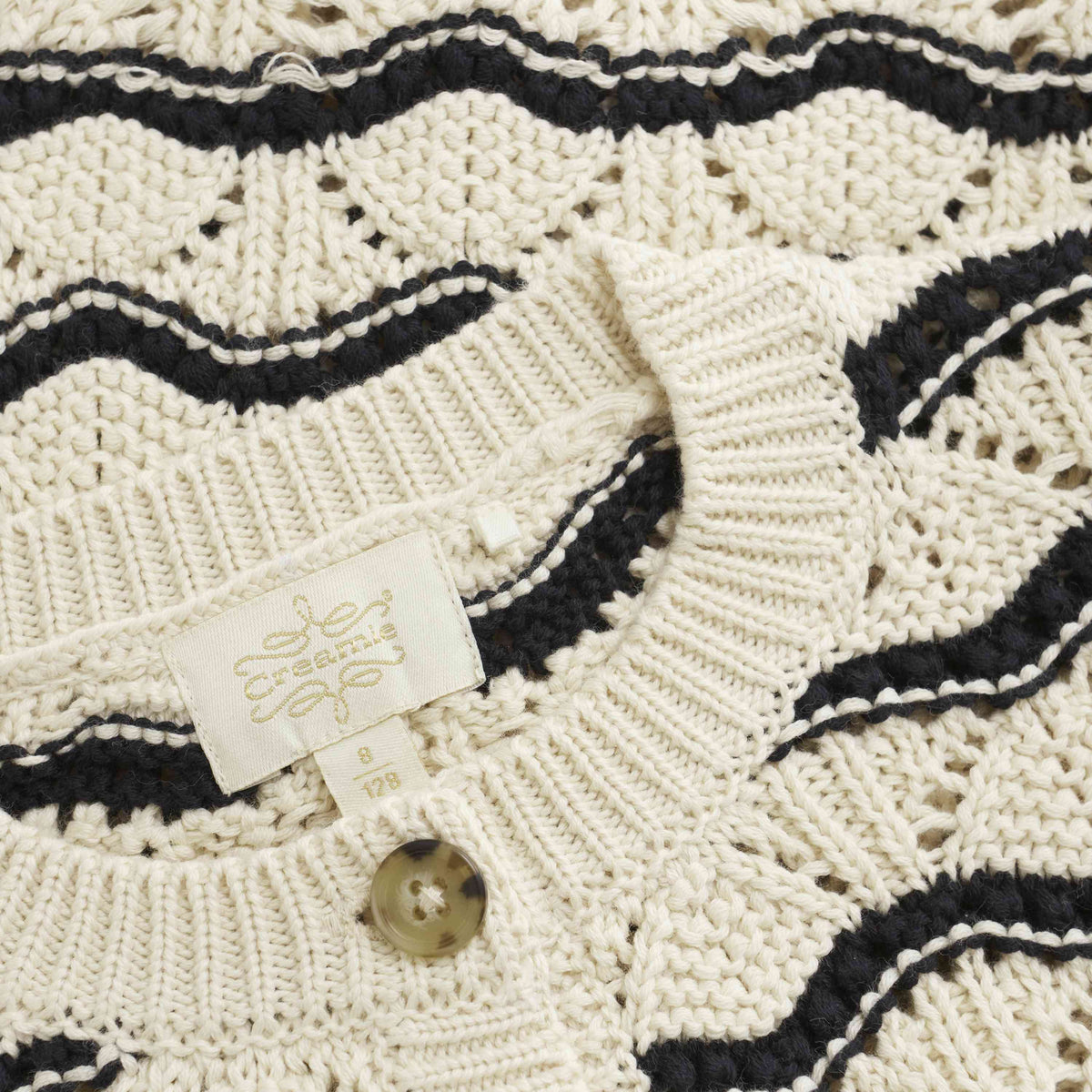 Strickjacke Lochmuster GOTS - nila kids