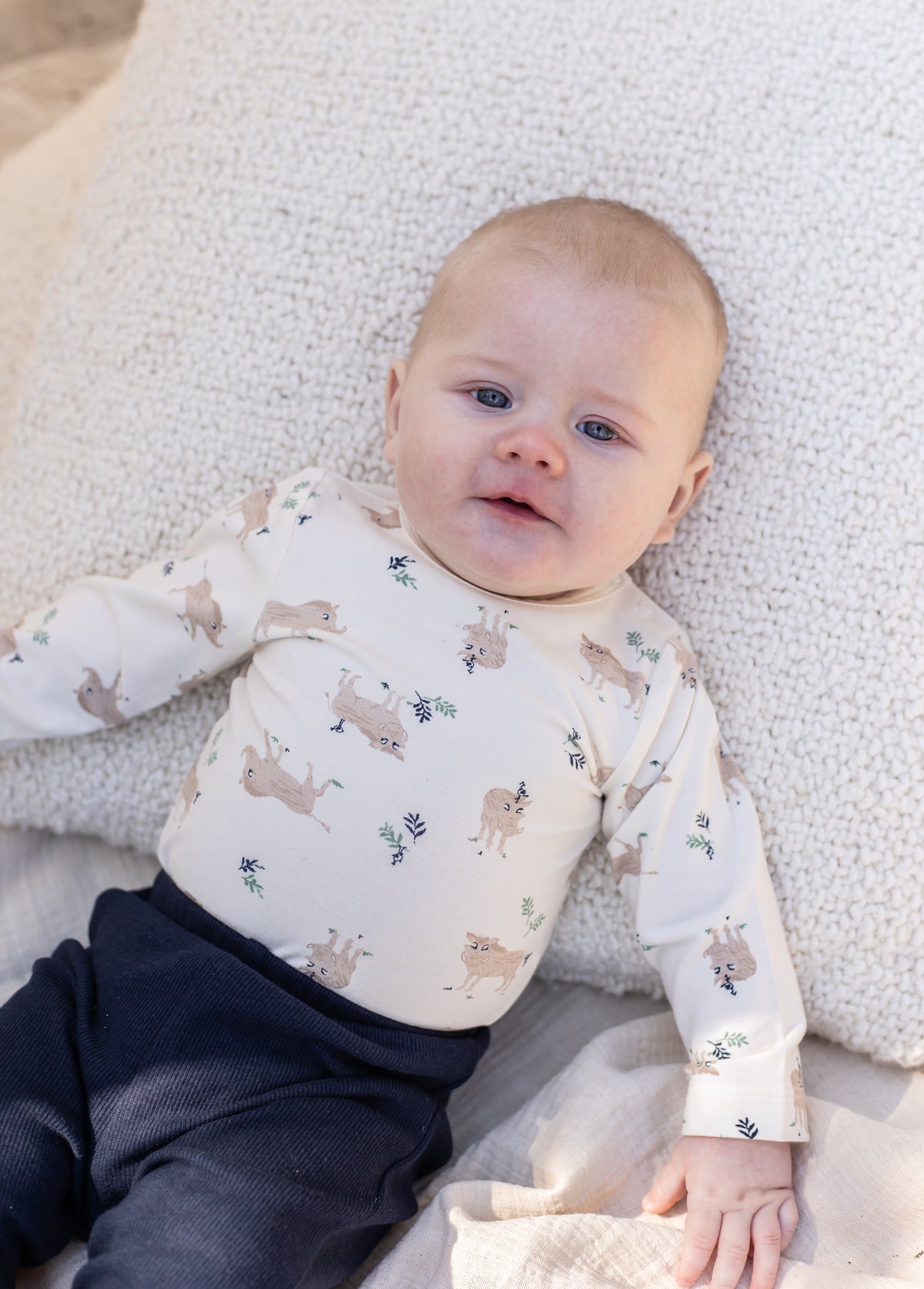 Body langarm Bambus-Viskose Wildschwein - nila kids