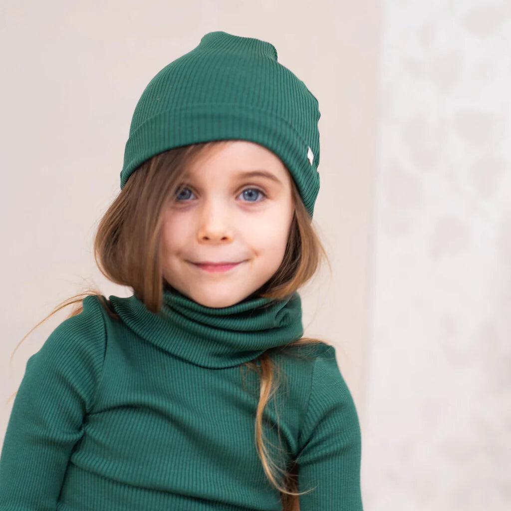 Mütze Bambi Seide grün - nila kids