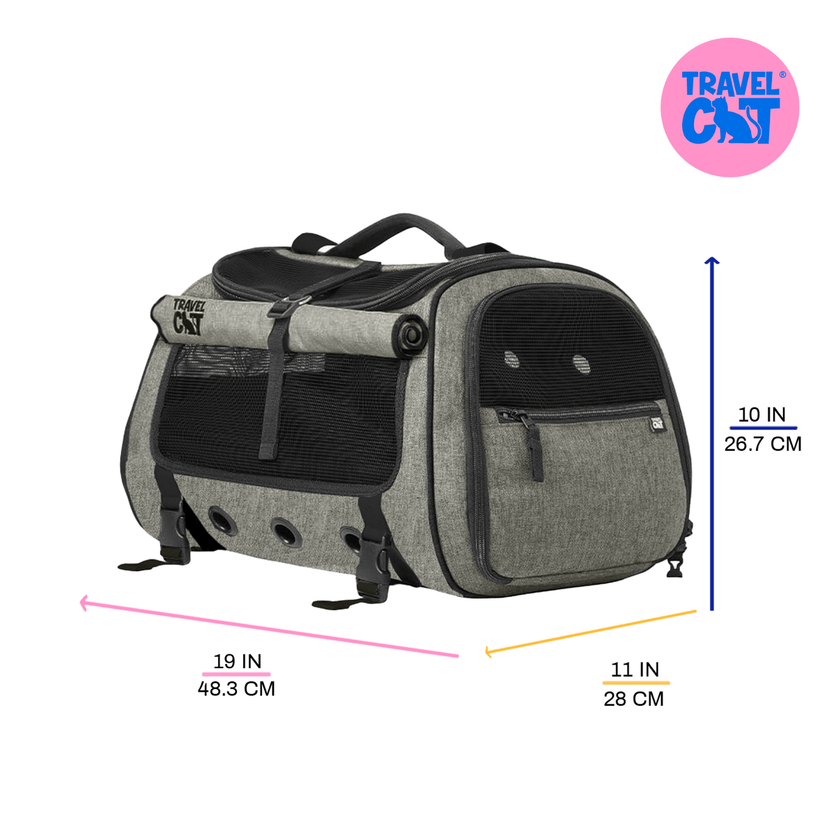 "The Transpurrter" Ultimate Calming Convertible Cat Carrier