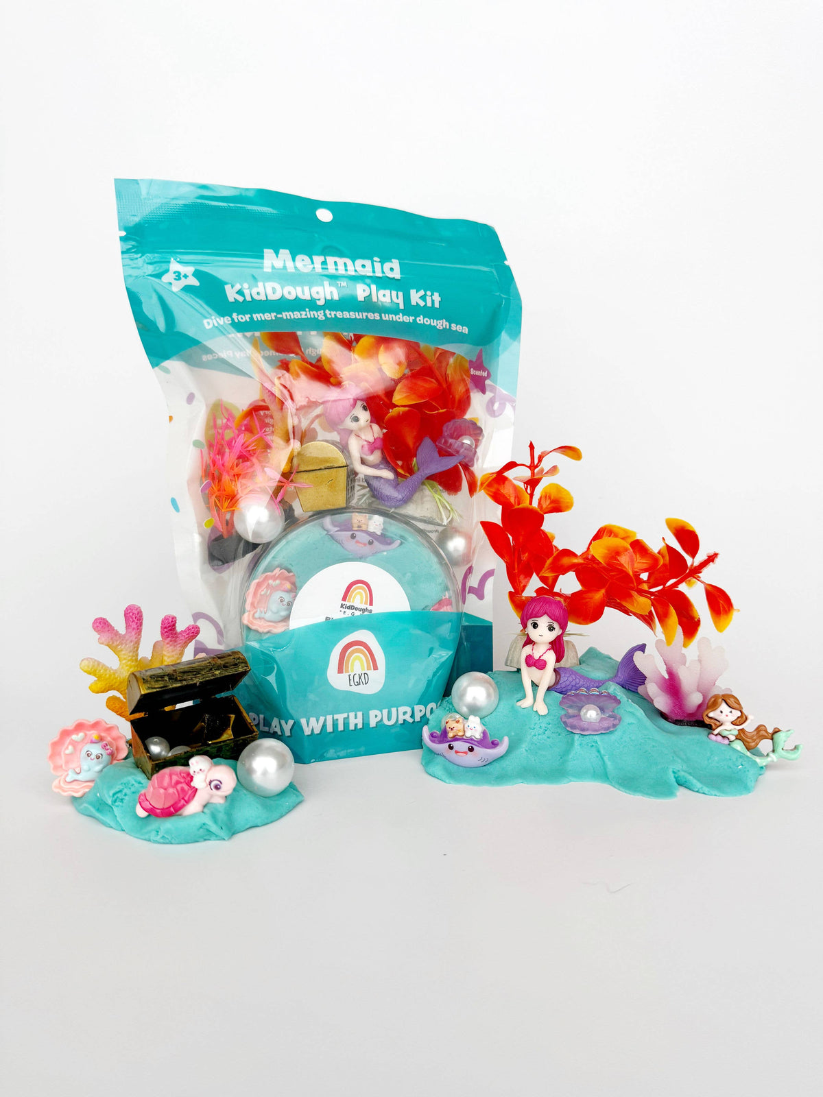 KidDough Spielset Meerjungfrau (blau, hawaiianisch) - nila kids
