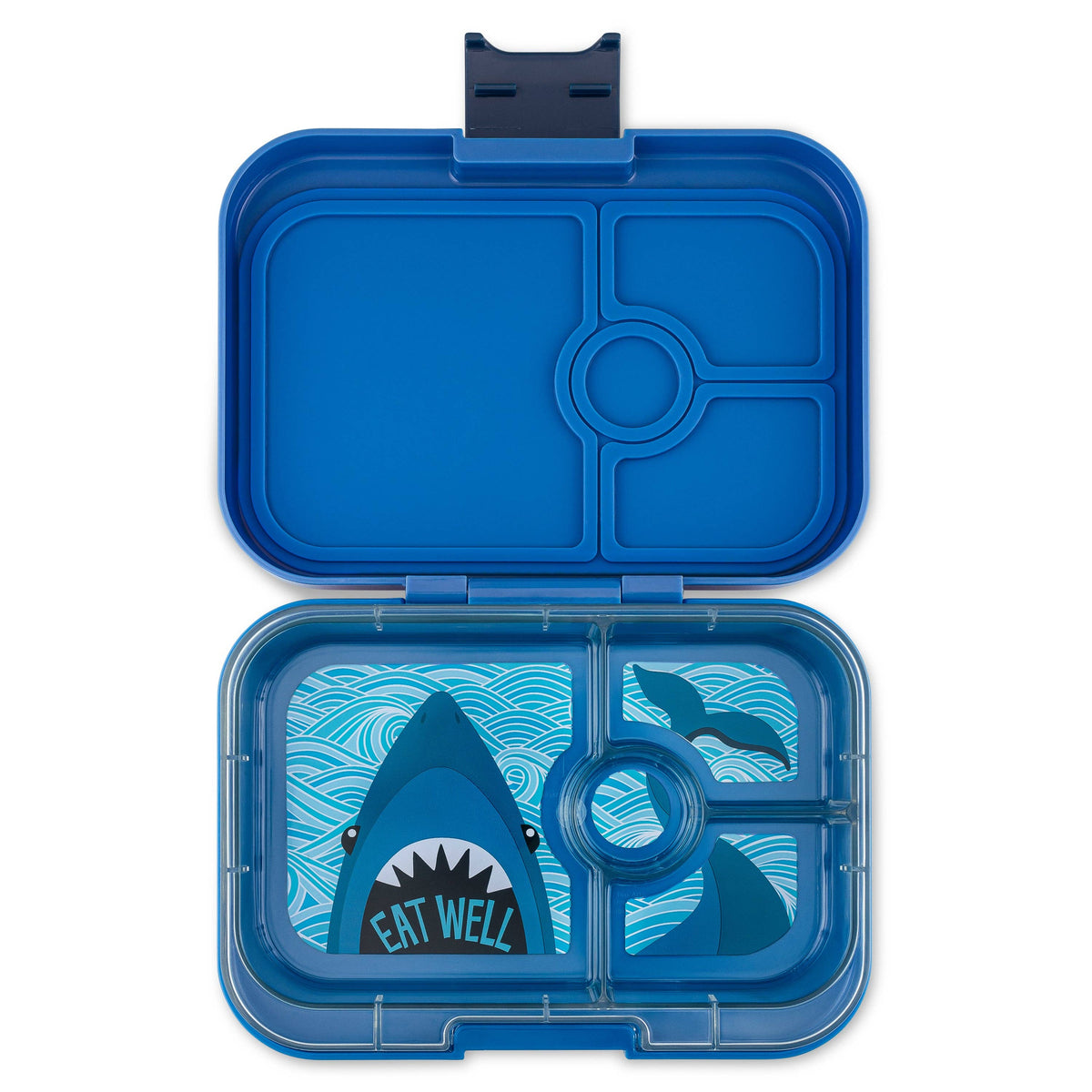 Auslaufsichere Bento Box, Surf Blue Shark Tray - nila kids
