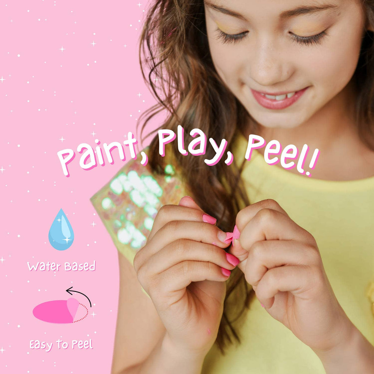 Miss Nella wasserbasierter, geruchsfreier Peel-off Nagellack für Kinde - nila kids