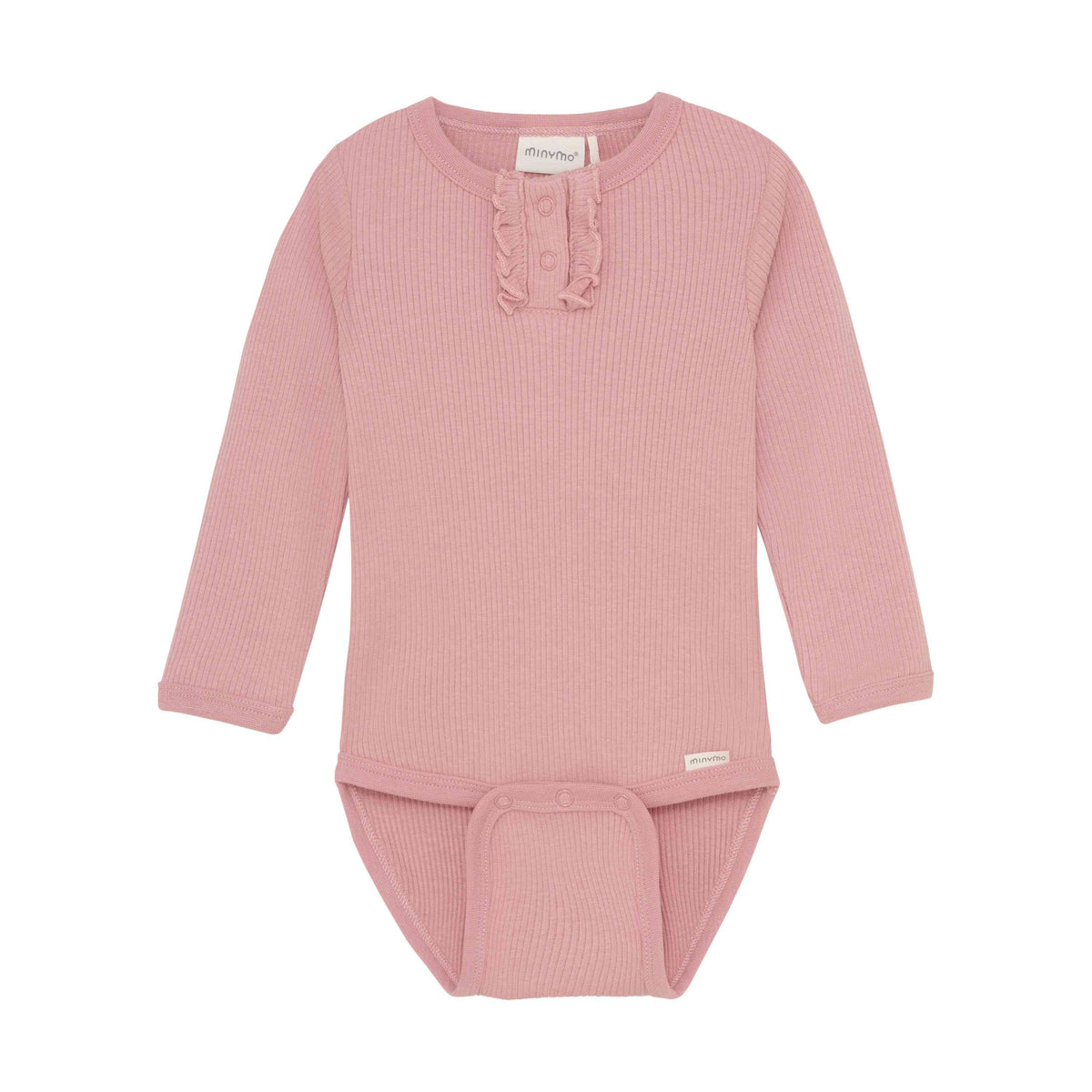 Body Langarm Rib Rosa - nila kids