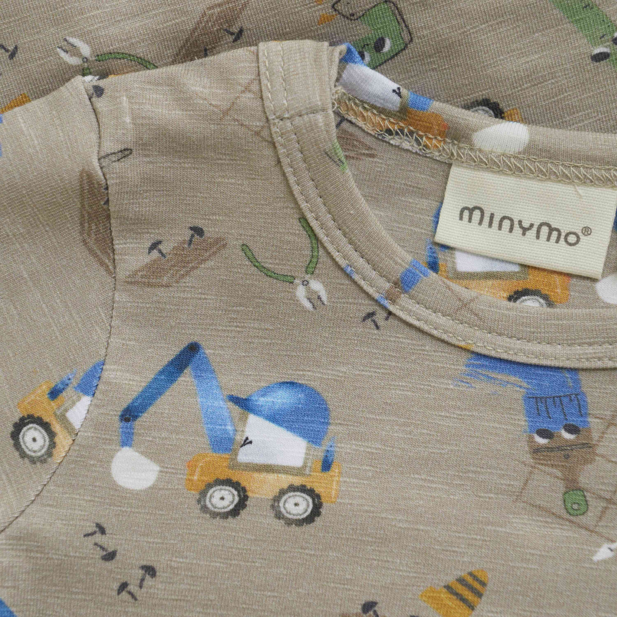 Body mit Bagger-Print