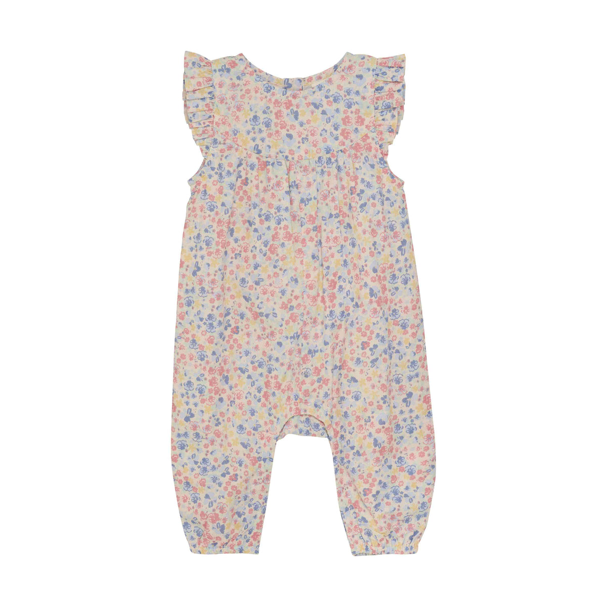 Kurzarm-Strampler mit Blumenmuster