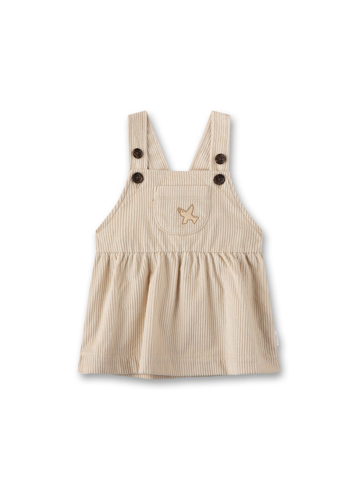 Cordkleid Latzkleid Beige - nila kids