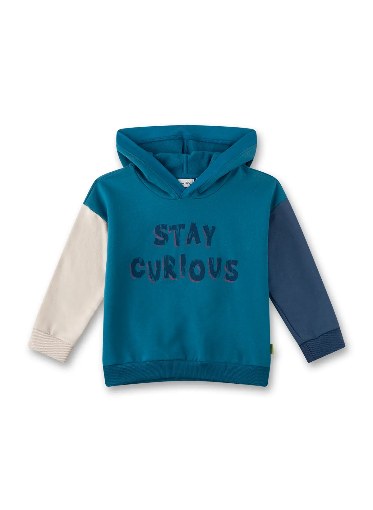 Sweatshirt Kapuze stay curious GOTS - nila kids