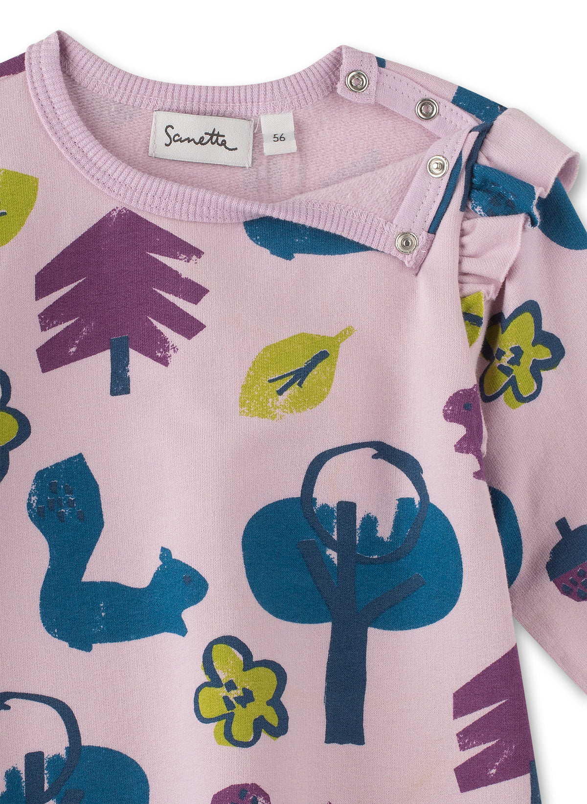Baby Sweat Kleid Eichhörnchen GOTS - nila kids
