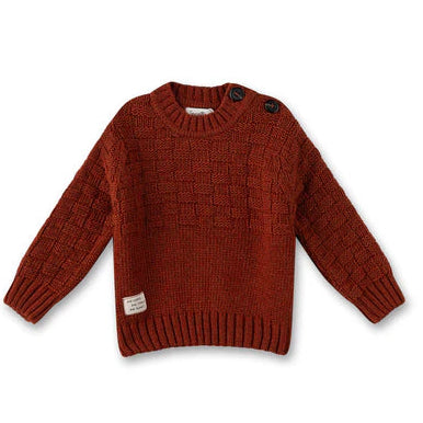 Pullover Strickmuster Wolle / Bambus - nila kids