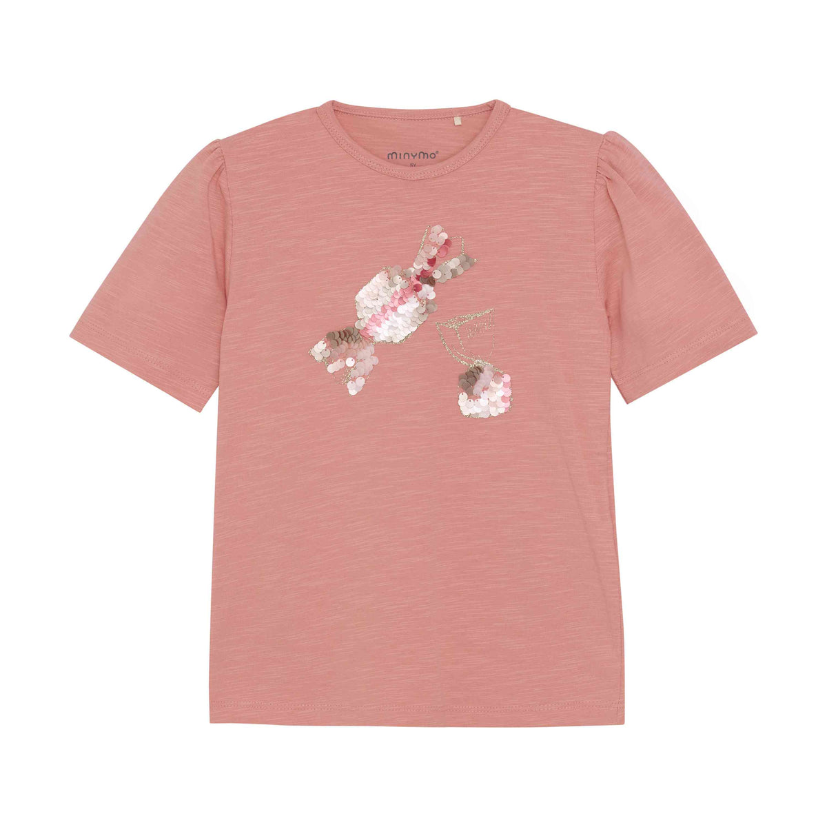 T-Shirt mit Paillettenmotiv – zauberhaft in Rosa - nila kids