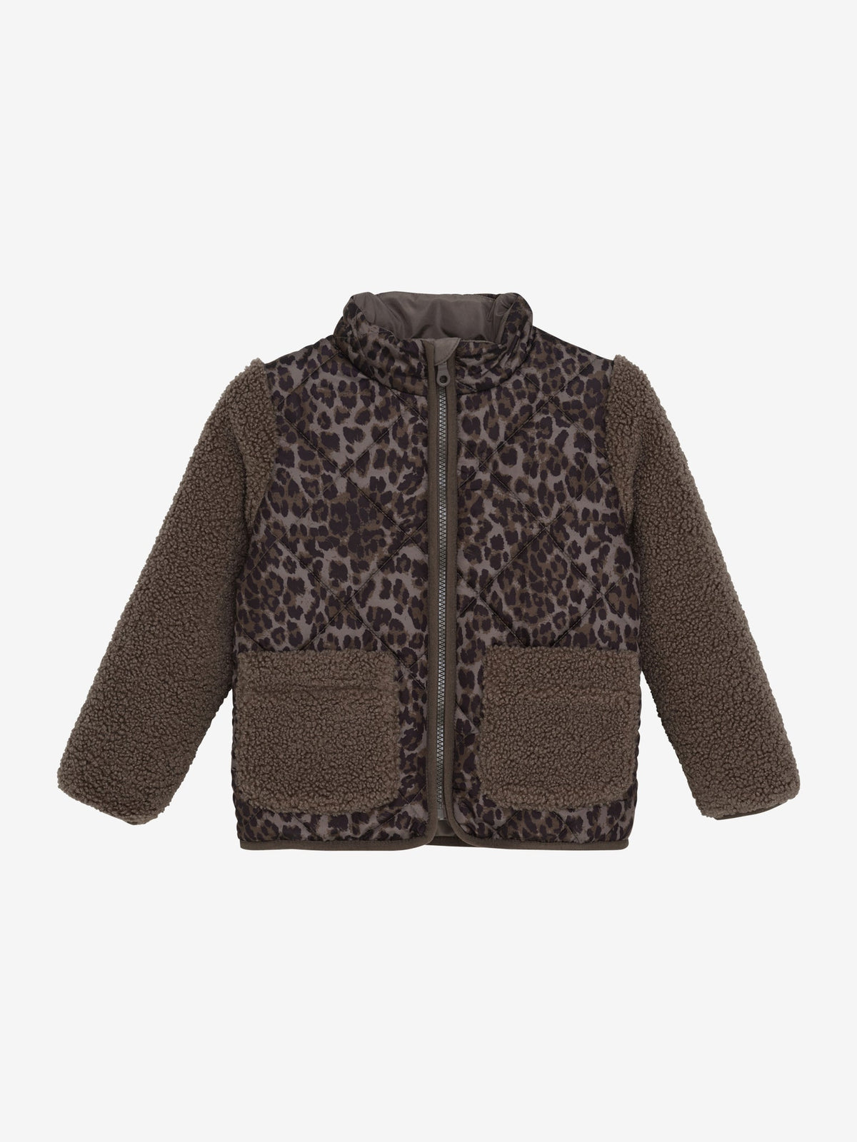 Jacket Quilt AOP Leopardenmuster - nila kids