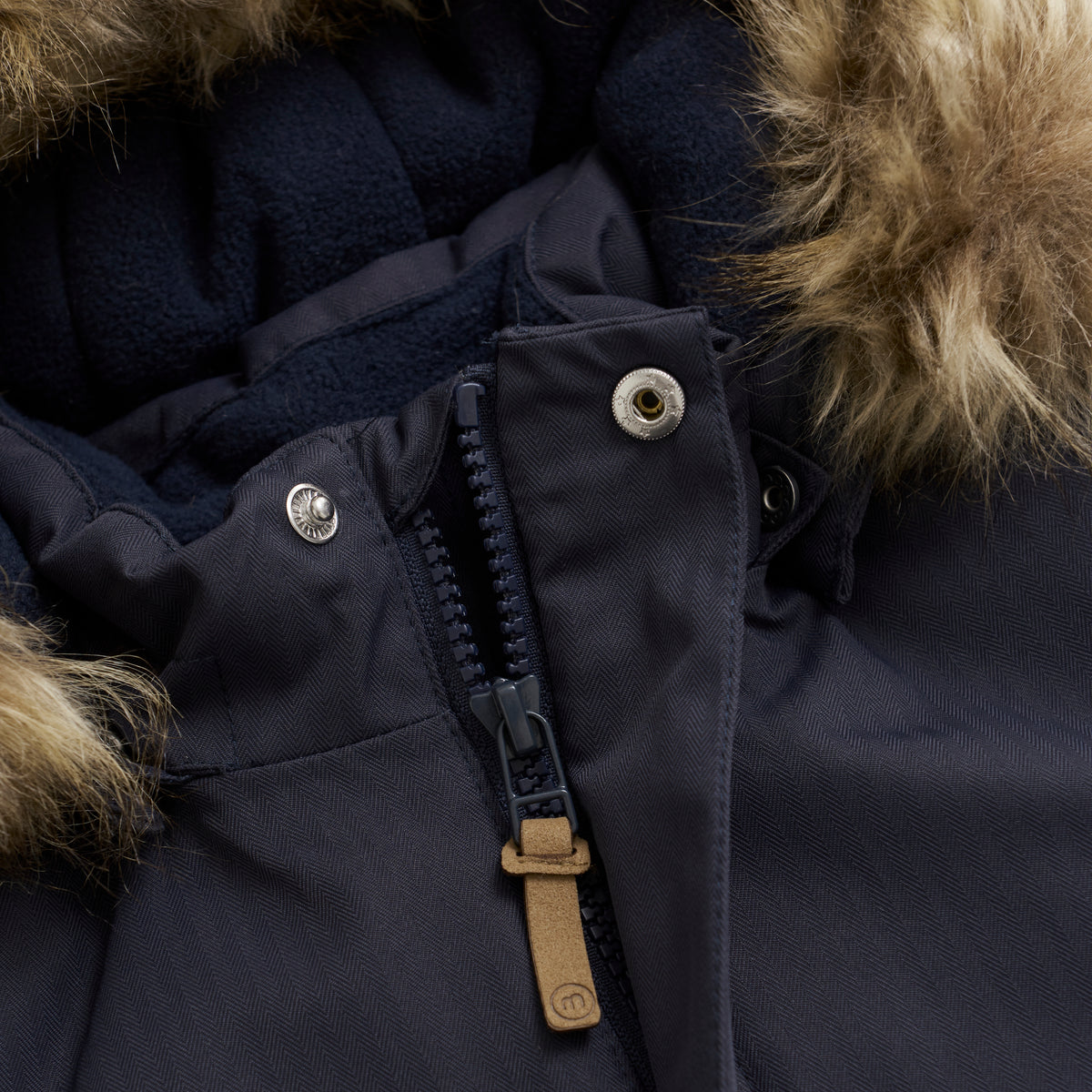 Winterjacke blau mit  abnehmbare Kapuze