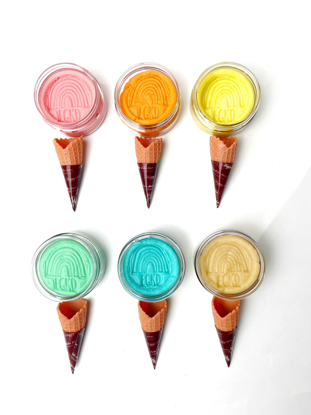 Ice Cream Mini KidDough Rainbow Set - nila kids