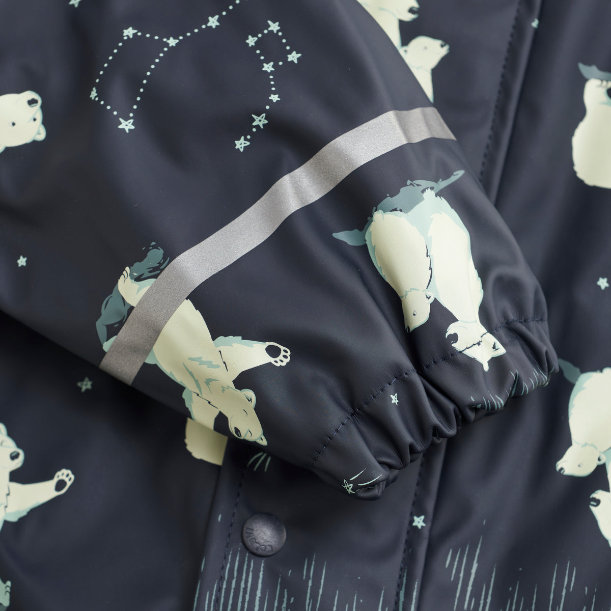 Regenanzug mit Fleece navyblue - nila kids