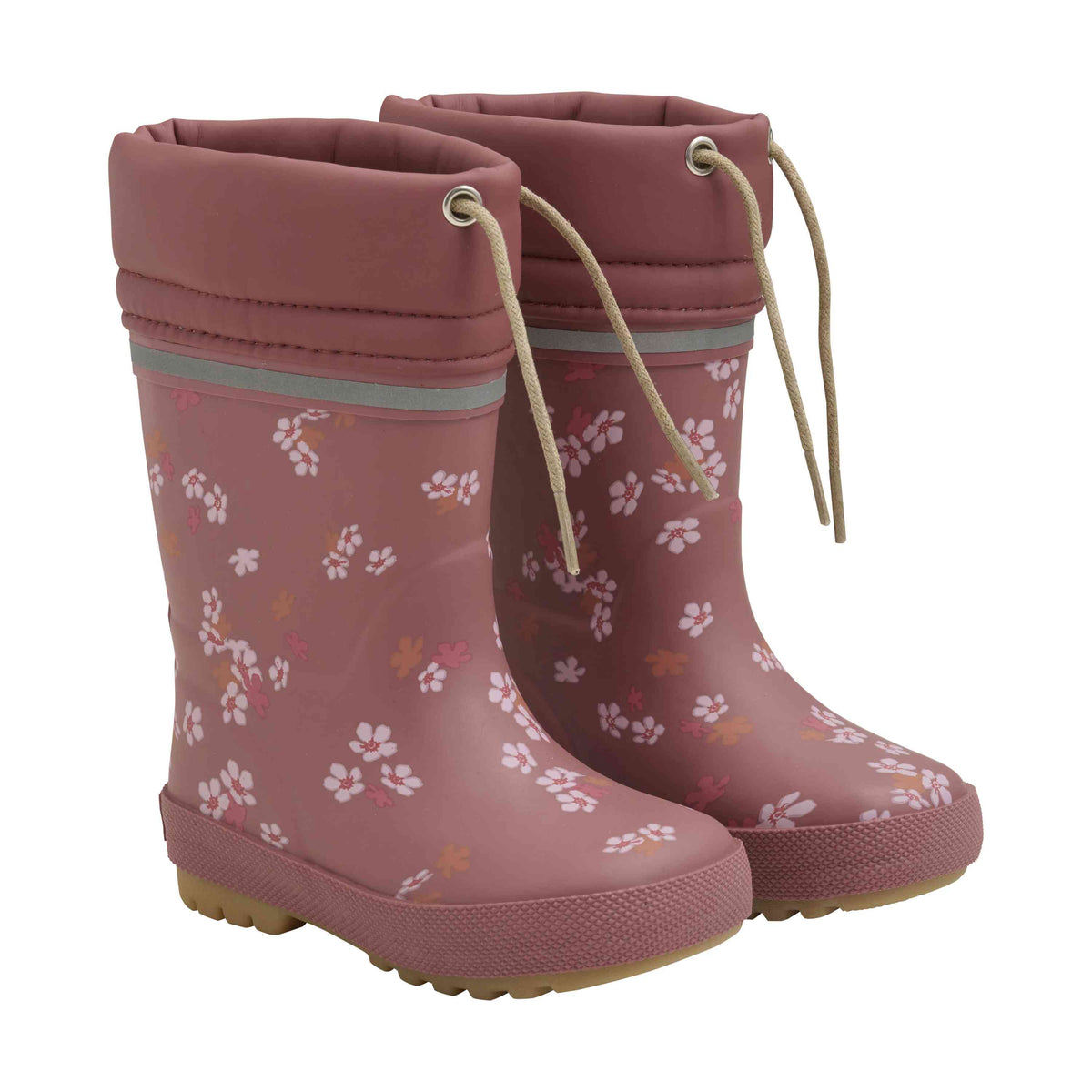 Thermogummistiefel mit Wollfutter Blumen - nila kids
