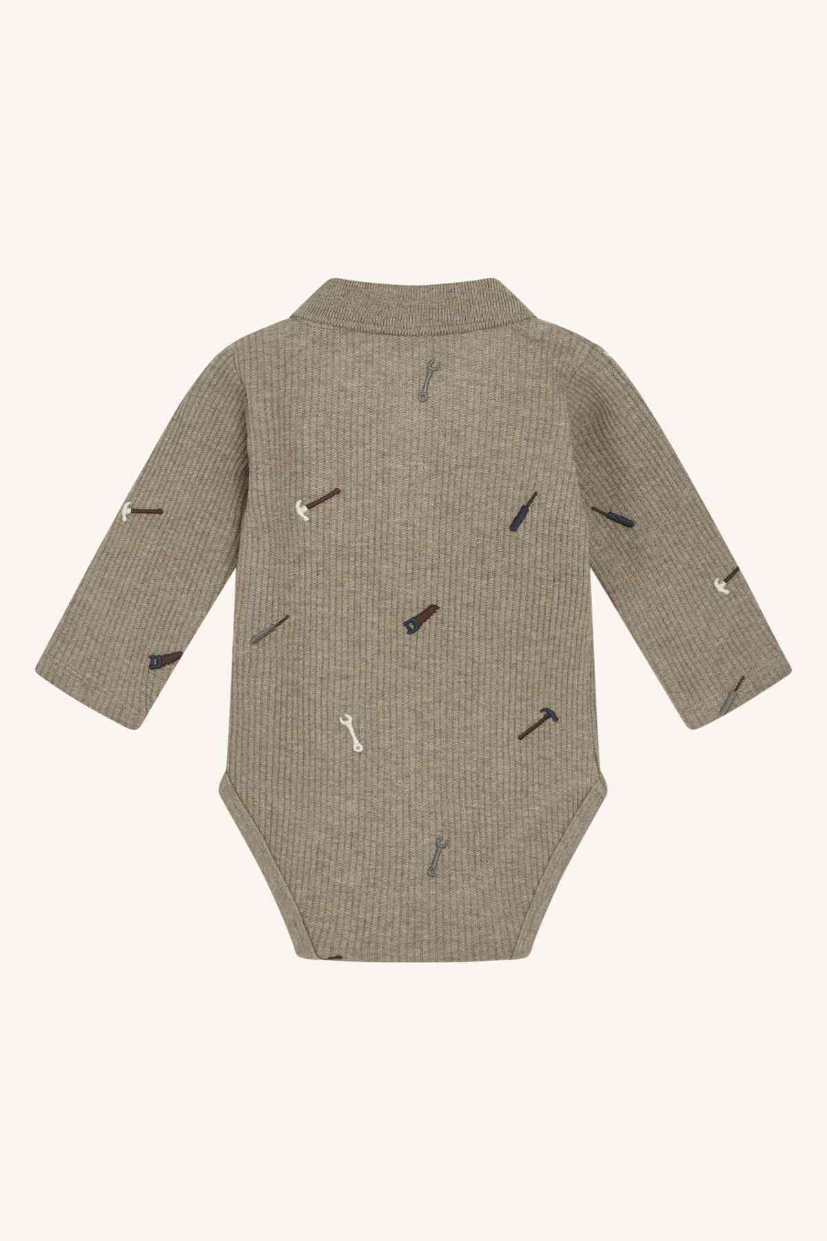 HCBendy - Langarmbody Rippware Werkzeuge - nila kids