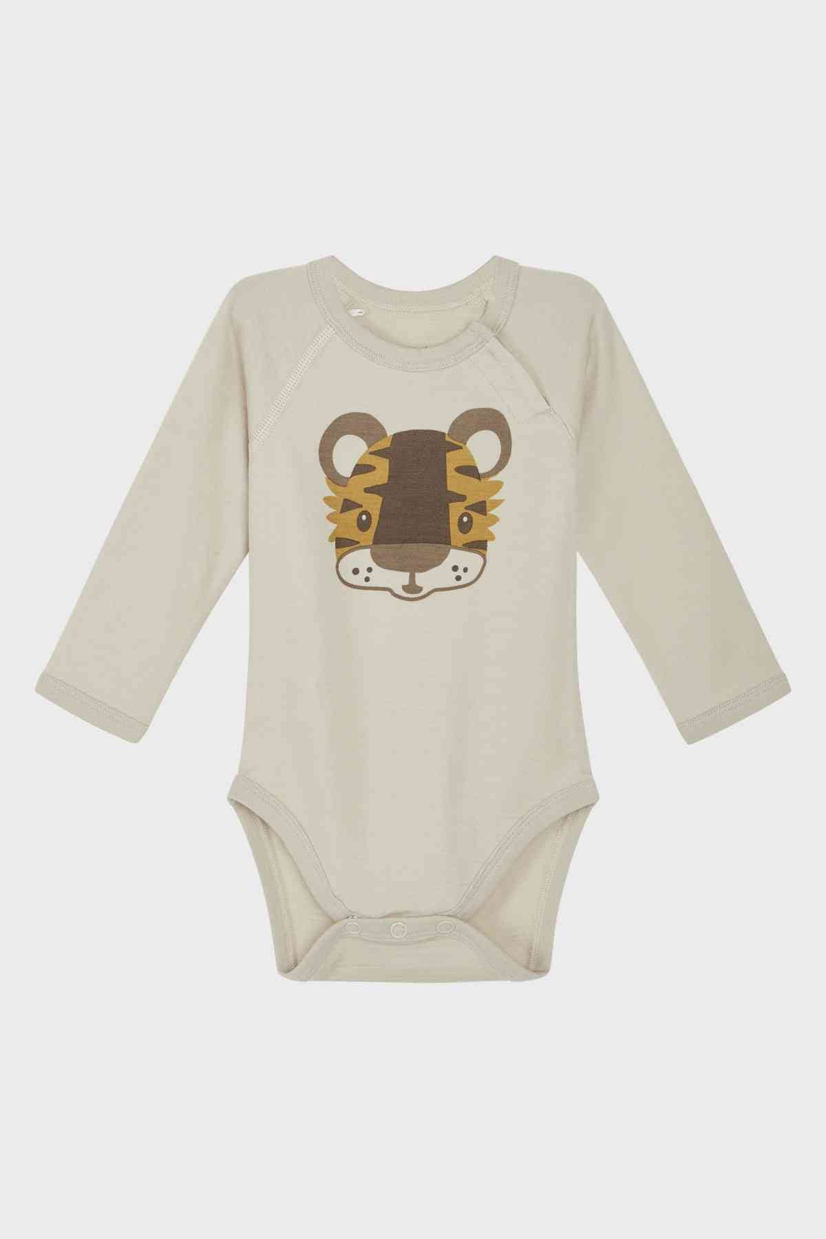 Basti - Body Wolle/Bambusviskose Tiger - nila kids