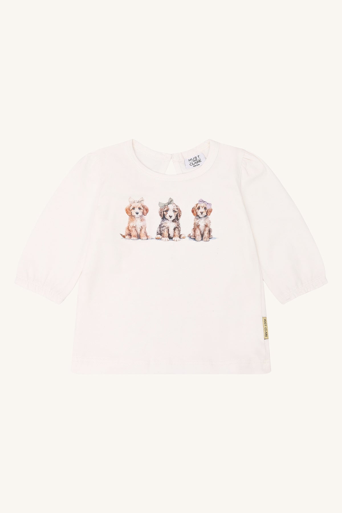 Langarmshirt „HCAlma“ – Offwhite mit Hundemotiv
