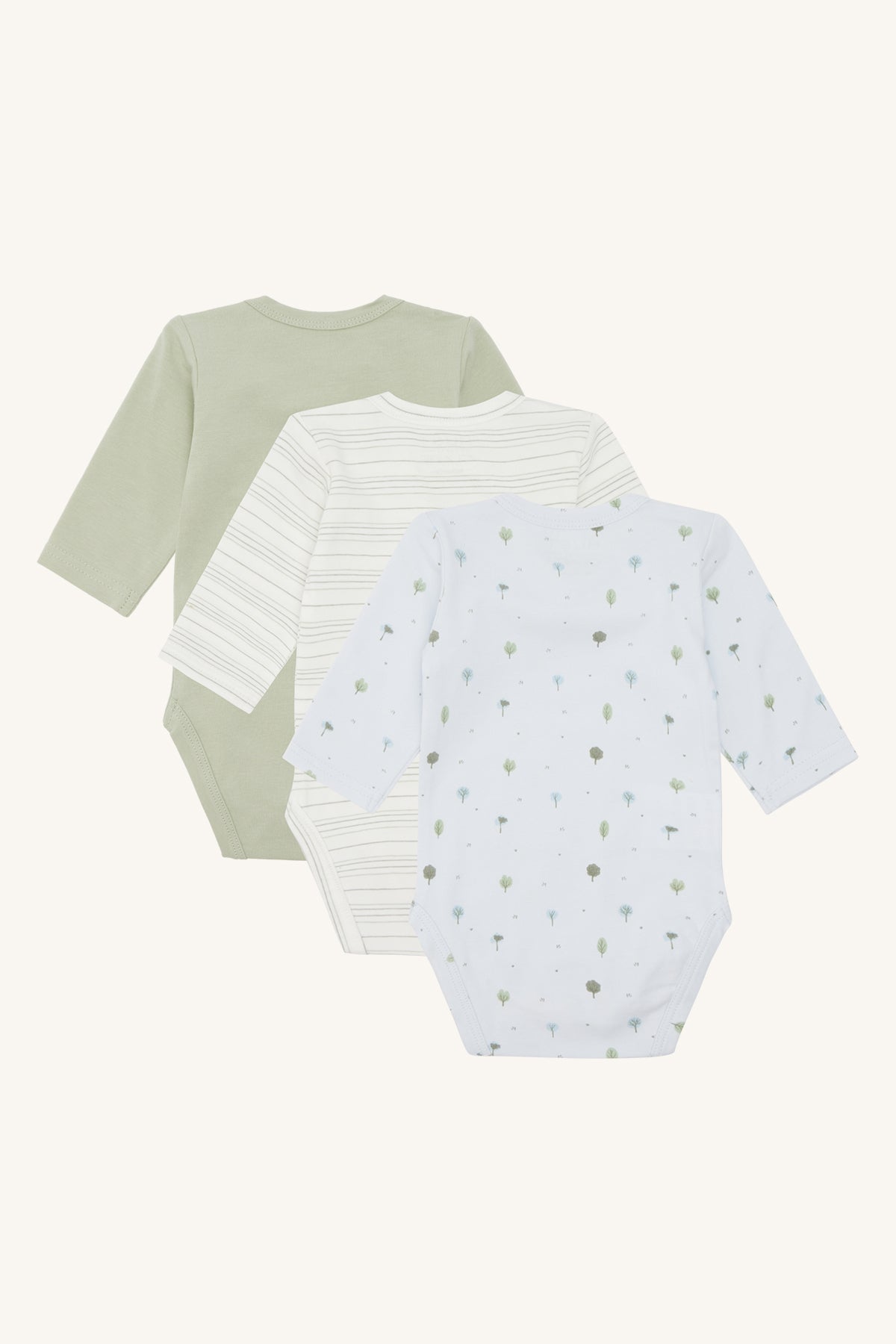 Body-Set „HCBase Pack Trees“ – 3er-Pack aus Bio-Baumwolle - nila kids
