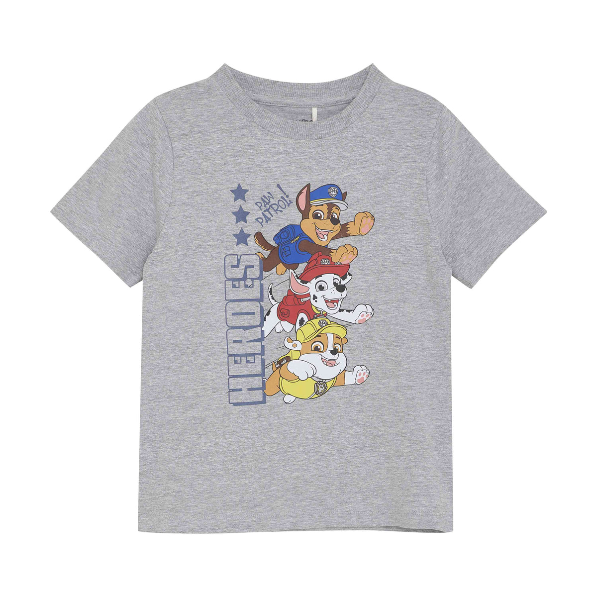 Paw Patrol T-Shirt „Heroes“ – Grau mit Chase, Marshall & Rubble