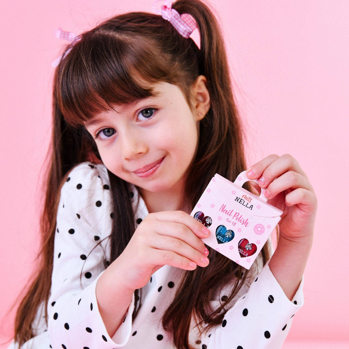 Miss Nella Set mit 3 abziehbaren Nagellacken in lila Einhornfarben - nila kids
