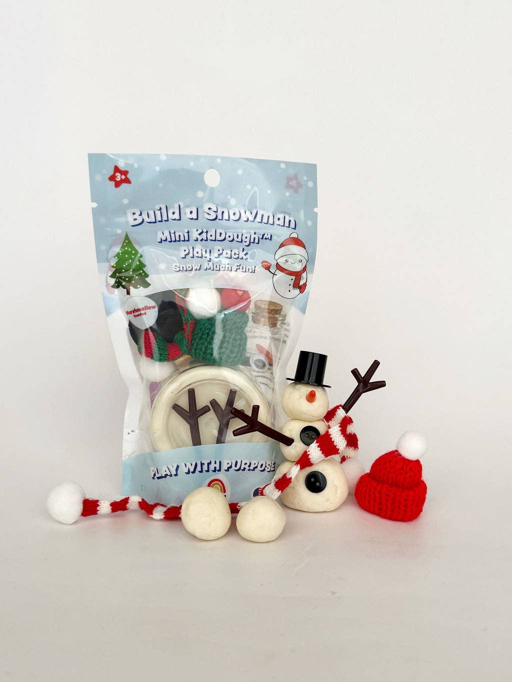 Schneemann bauen – Mini KidDough-Spielset - nila kids