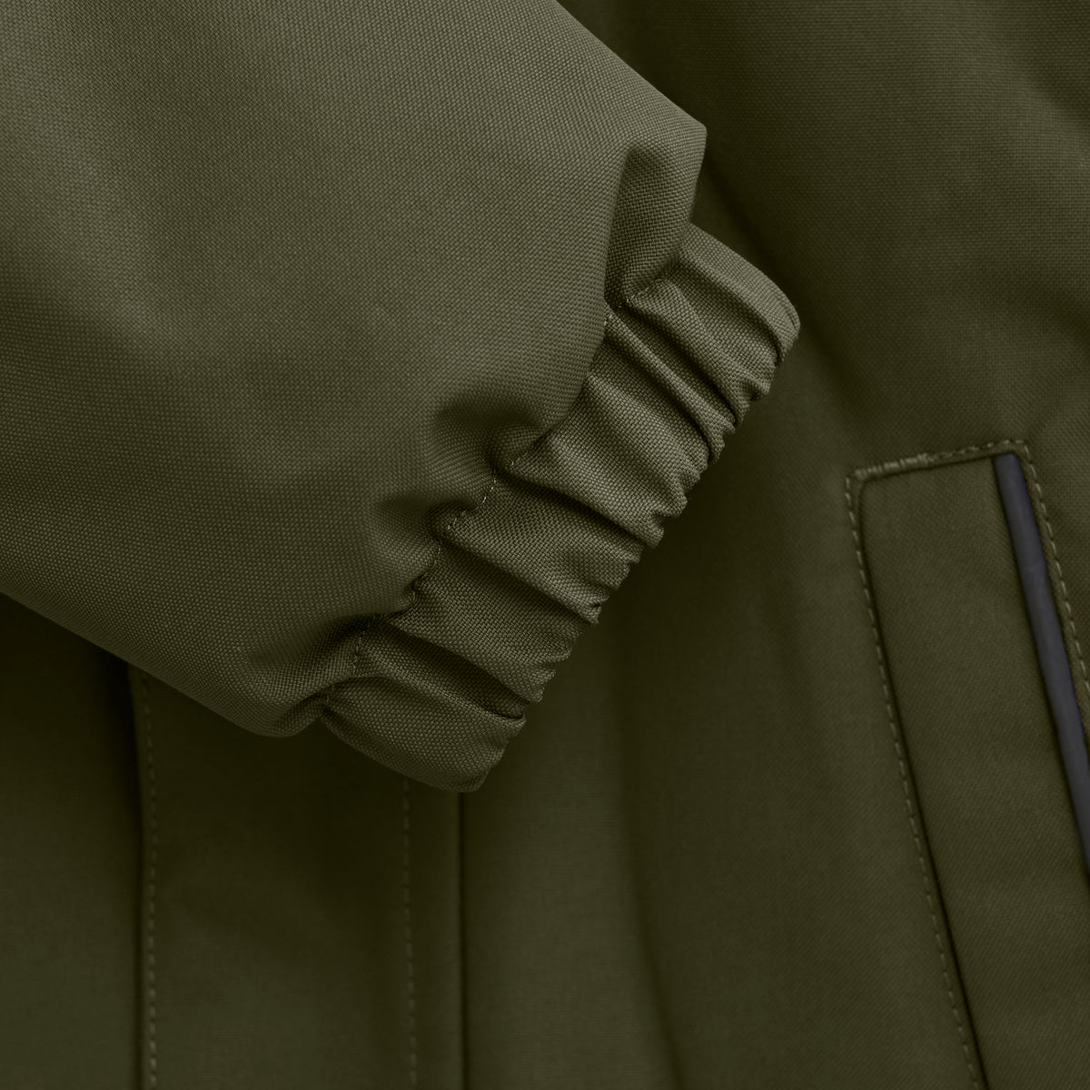Color Kids - Parka W. Fake Fur grün - nila kids
